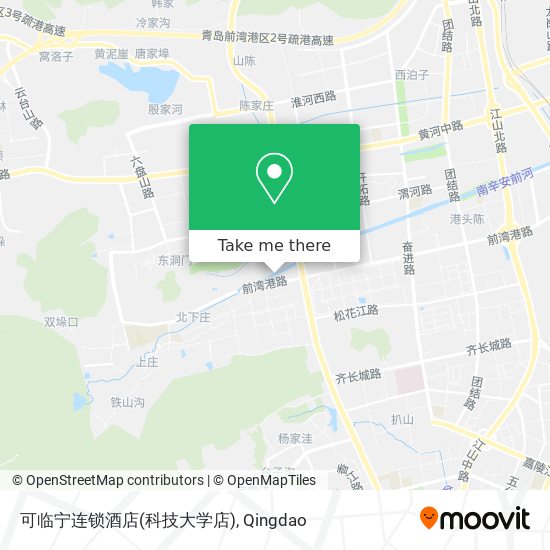 可临宁连锁酒店(科技大学店) map