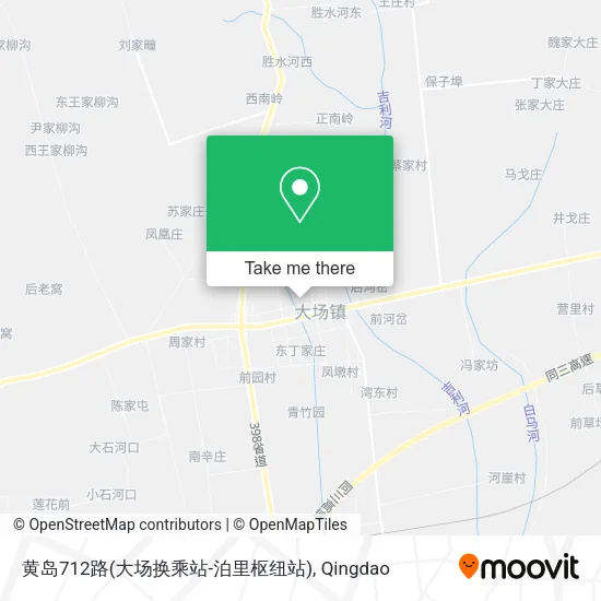 黄岛712路(大场换乘站-泊里枢纽站) map