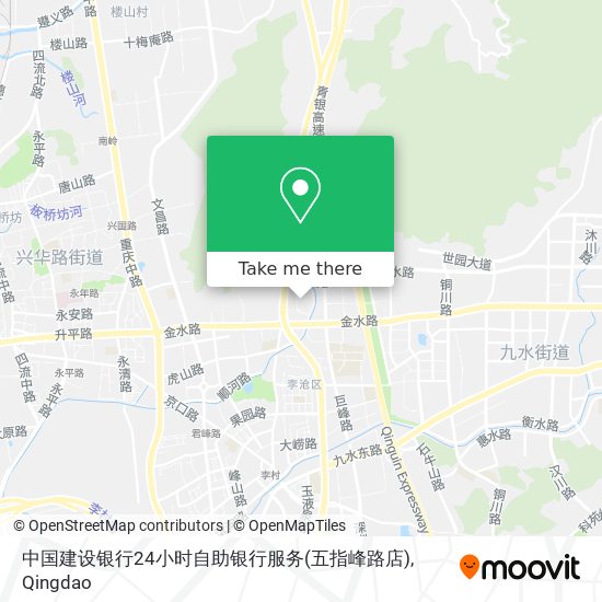 中国建设银行24小时自助银行服务(五指峰路店) map