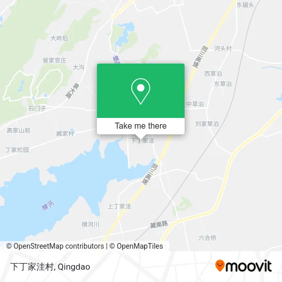 下丁家洼村 map