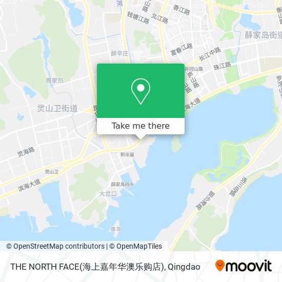 THE NORTH FACE(海上嘉年华澳乐购店) map