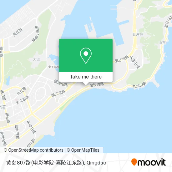 黄岛807路(电影学院-嘉陵江东路) map