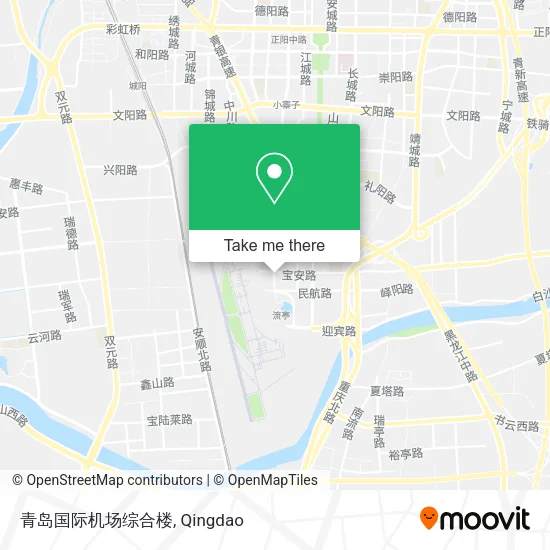 青岛国际机场综合楼 map