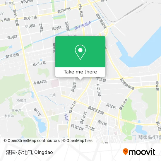 湛园-东北门 map