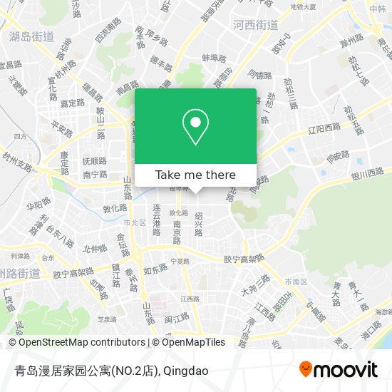 青岛漫居家园公寓(NO.2店) map