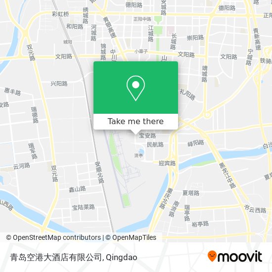 How to Get to 青岛空港大酒店有限公司 in 城阳区 by Bus?