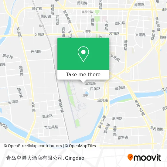 How to Get to 青岛空港大酒店有限公司 in 城阳区 by Bus?