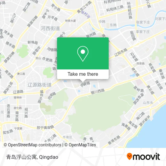 青岛浮山公寓 map
