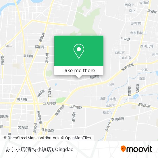 苏宁小店(青特小镇店) map