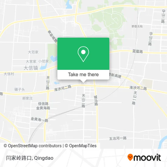 闫家岭路口 map