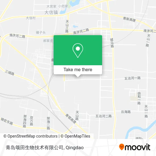 青岛颂田生物技术有限公司 map