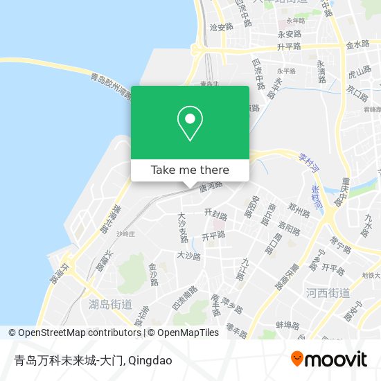 青岛万科未来城-大门 map