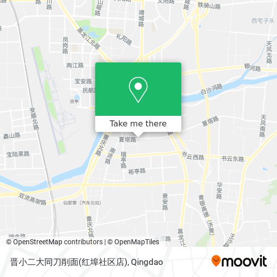 晋小二大同刀削面(红埠社区店) map
