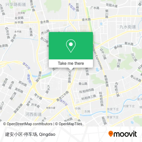 建安小区-停车场 map