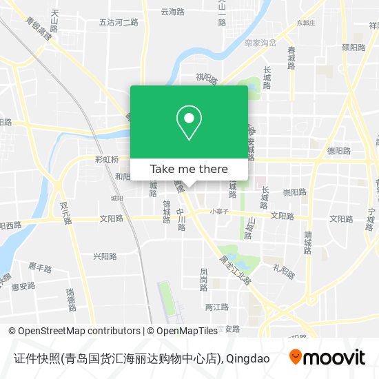 证件快照(青岛国货汇海丽达购物中心店) map
