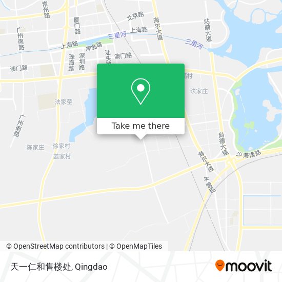 天一仁和售楼处 map