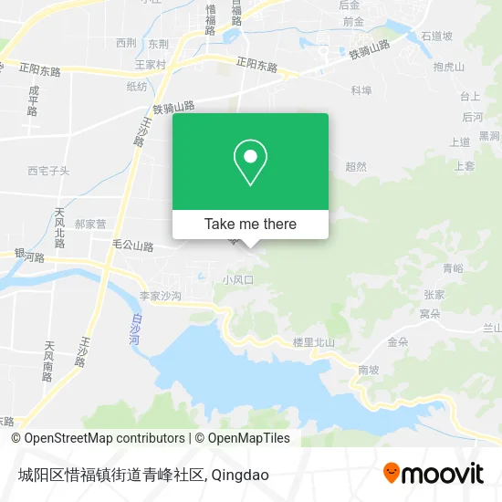 城阳区惜福镇街道青峰社区 map
