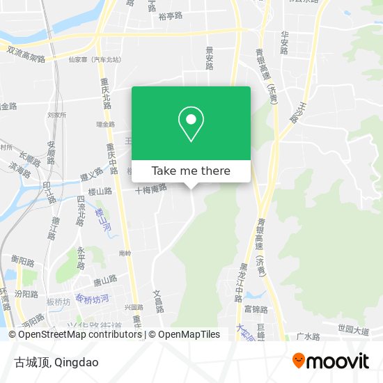 古城顶 map
