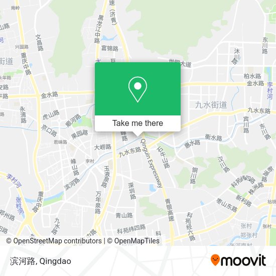 滨河路 map