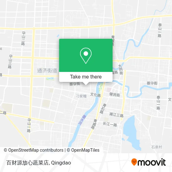 百财源放心蔬菜店 map