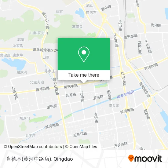 肯德基(黄河中路店) map