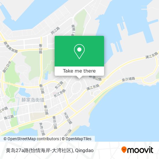 黄岛27a路(怡情海岸-大湾社区) map