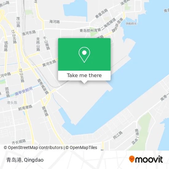 青岛港 map
