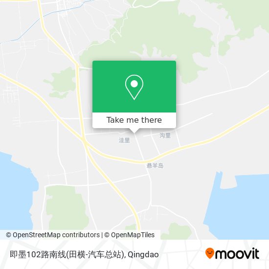 即墨102路南线(田横-汽车总站) map