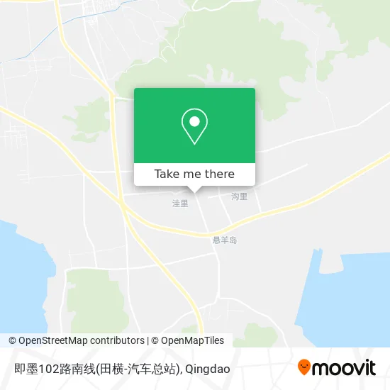 即墨102路南线(田横-汽车总站) map