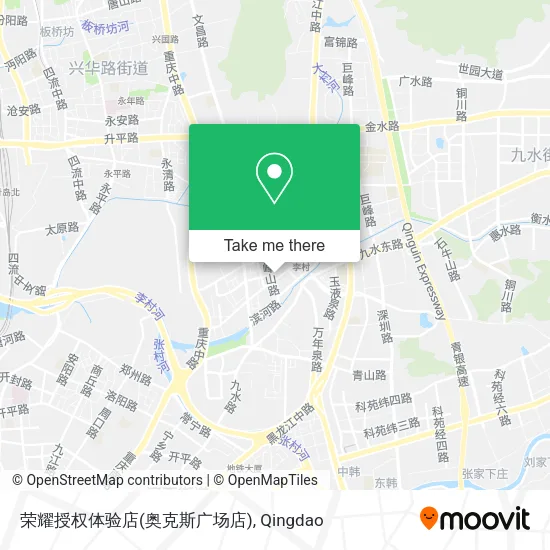 荣耀授权体验店(奥克斯广场店) map
