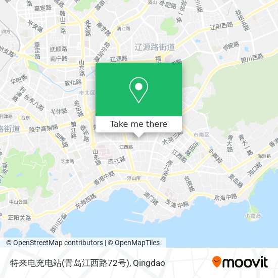 特来电充电站(青岛江西路72号) map