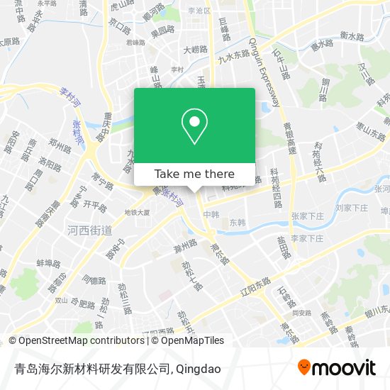 青岛海尔新材料研发有限公司 map