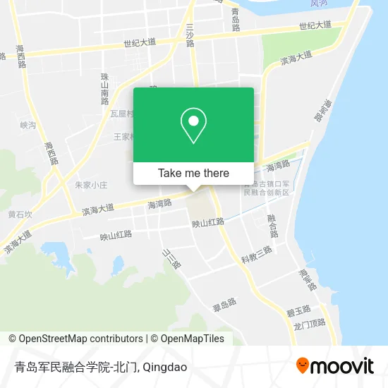 青岛军民融合学院-北门 map