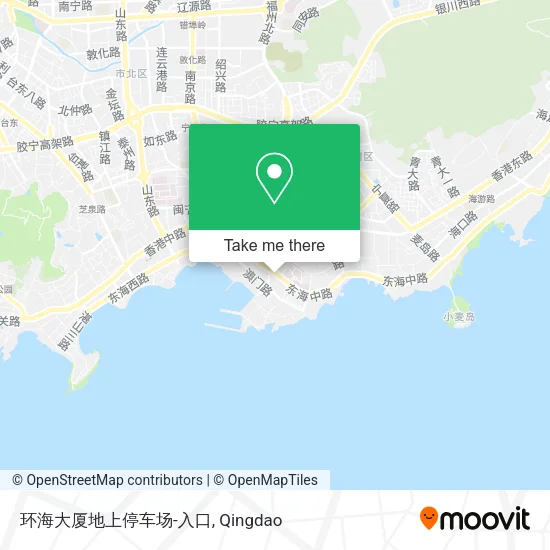 环海大厦地上停车场-入口 map