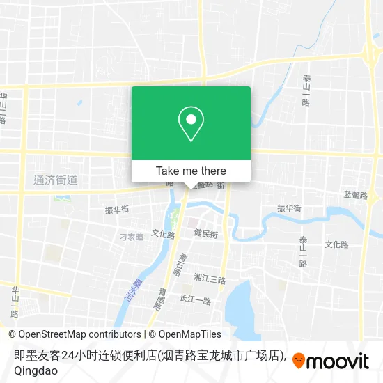 即墨友客24小时连锁便利店(烟青路宝龙城市广场店) map