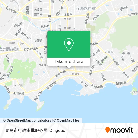 青岛市行政审批服务局 map