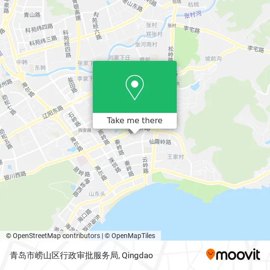 青岛市崂山区行政审批服务局 map
