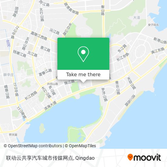 联动云共享汽车城市传媒网点 map