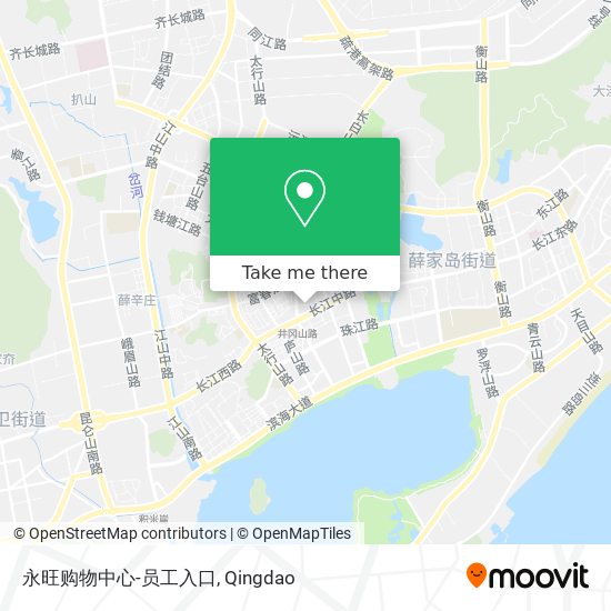 永旺购物中心-员工入口 map