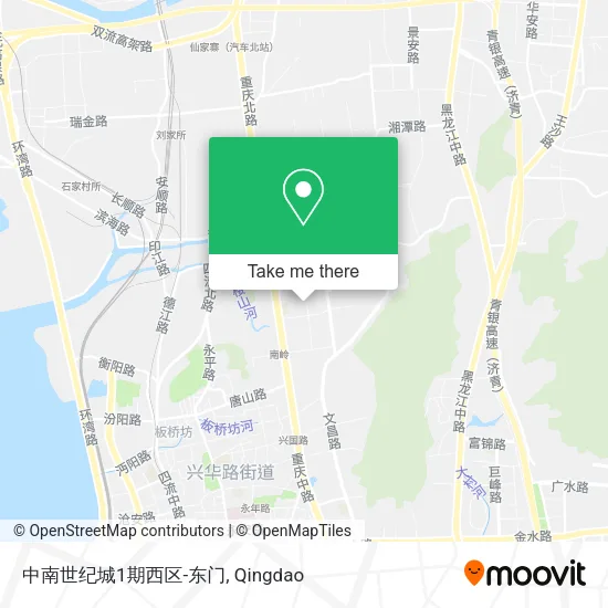中南世纪城1期西区-东门 map