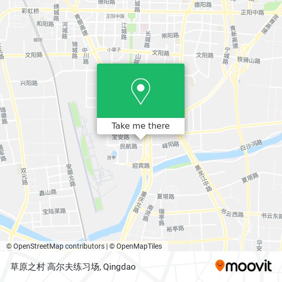 草原之村 高尔夫练习场 map