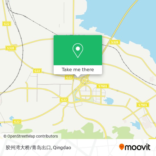 胶州湾大桥/青岛出口 map