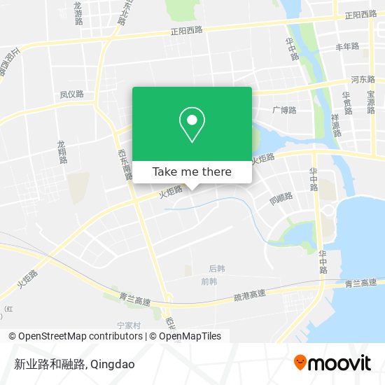 新业路和融路 map