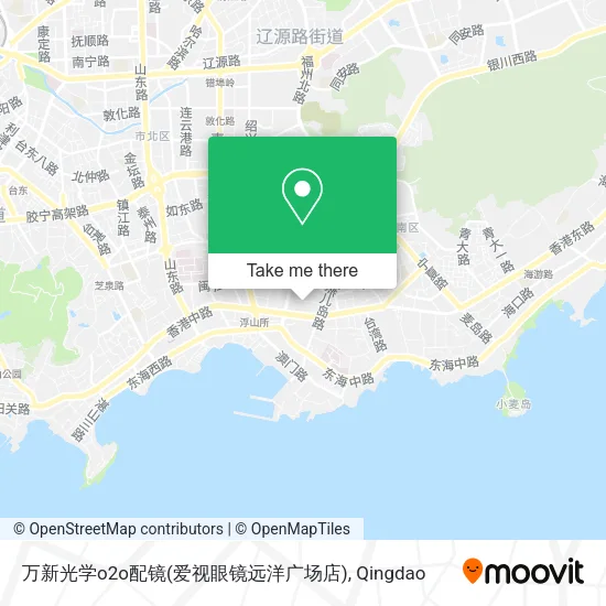 万新光学o2o配镜(爱视眼镜远洋广场店) map