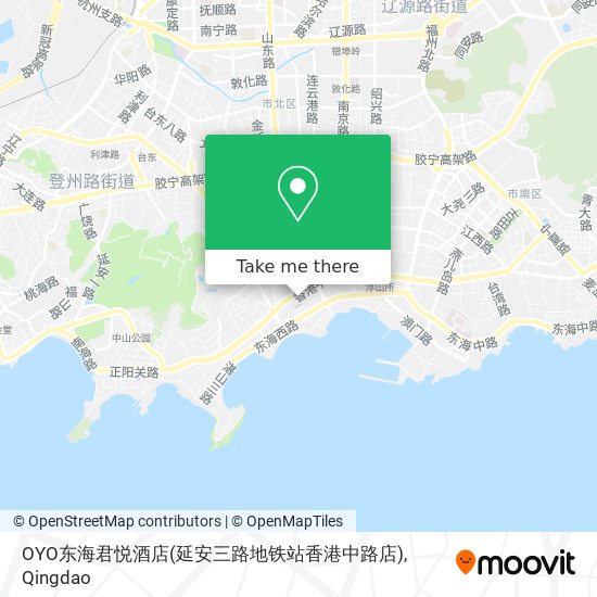 OYO东海君悦酒店(延安三路地铁站香港中路店) map