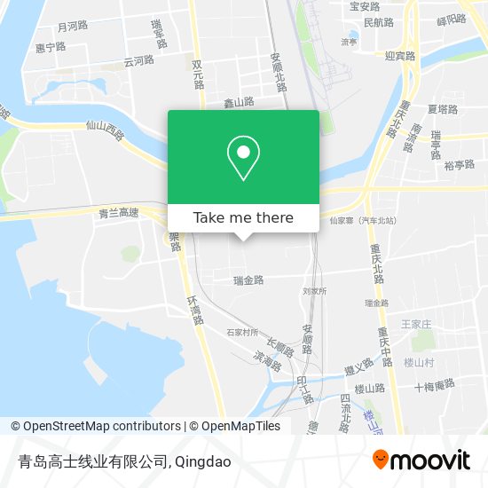 青岛高士线业有限公司 map