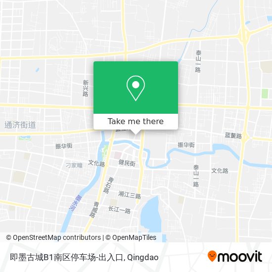 即墨古城B1南区停车场-出入口 map