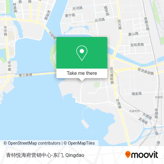 青特悦海府营销中心-东门 map