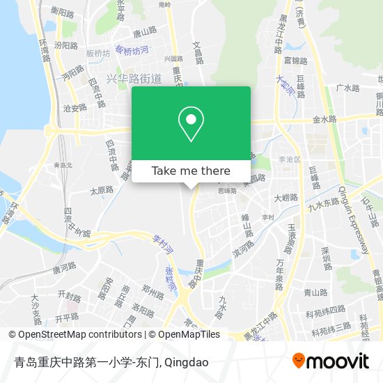 青岛重庆中路第一小学-东门 map