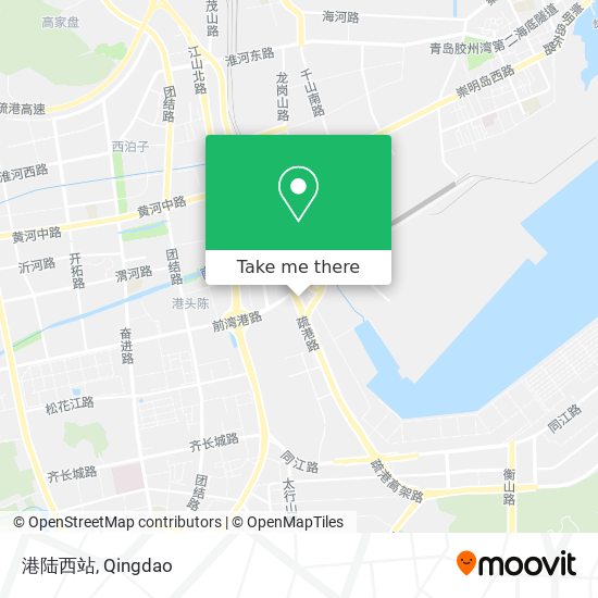 港陆西站 map